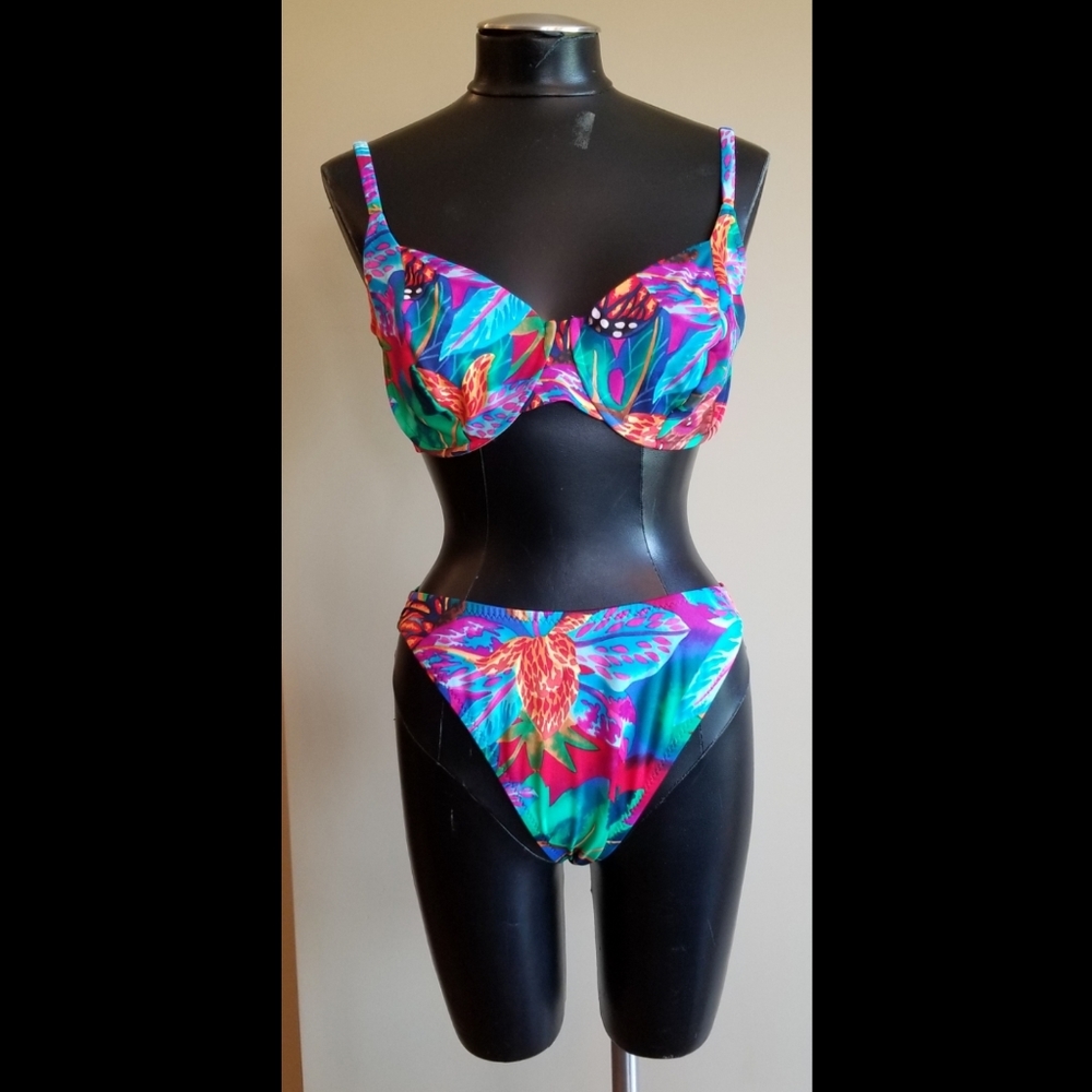 *SOLD* Vintage 1980's Jag High Waist Bikini